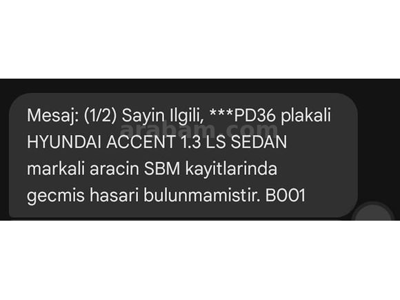Sahibinden Hyundai Accent 1.3 LS 1998 Model 