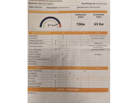 Sahibinden Hyundai Accent Blue 1.4 D-CVVT Mode Plus 2018 Model 