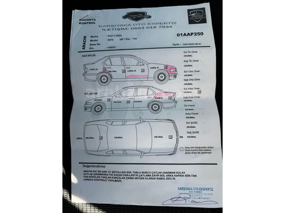 Sahibinden Fiat Linea 1.4 Turbo Active Plus 2010 Model