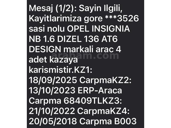 Sahibinden Opel Insignia 1.6 CDTI Design 2016 Model 