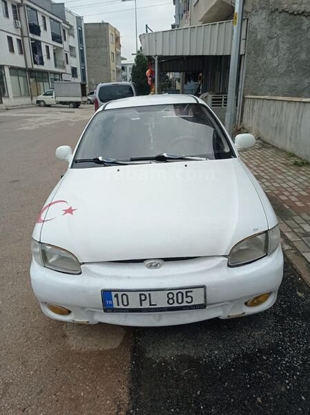 Sahibinden Hyundai Accent 1.3 LS 1999 Model Bursa 278.600 km Beyaz