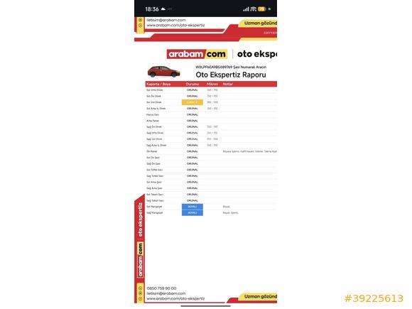 ERTAŞ OTOMOTİV 1.3 DİZEL BAKIMLI
