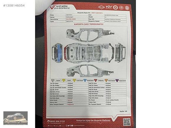 UÇMAZ AUTO'DAN CAM TAVAN FULL BAKIMLI PASSAT CC