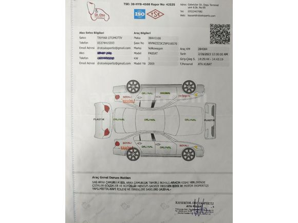 Sahibinden Volkswagen Passat 2.0 TDi Comfortline 2009 Model