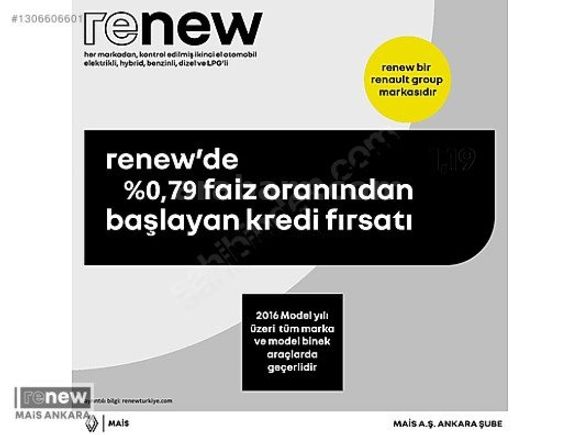 MAİS ANKARA ŞUBE Renault Clio 1.0 TCE Evolution X-Tronic UPGRADE
