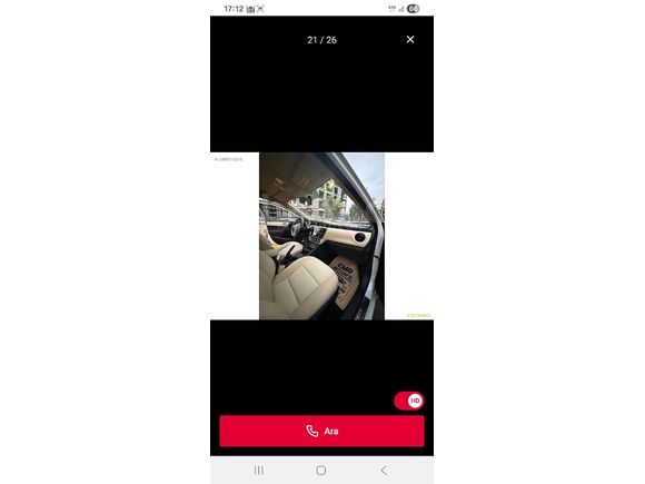 Sahibinden Toyota Corolla 1.33 Life 2017 Model  100 km Beyaz