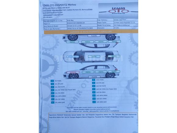 Sahibinden Citroen C3 1.2 PureTech Feel 2017 Model 