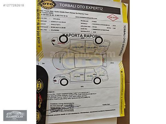2018 Ford Tourneo Courier Titanium Plus Ekspertiz fotoğraflarda