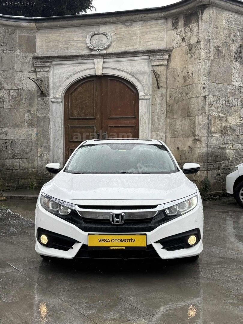 Galeriden Honda Civic 1.6i VTEC Eco Elegance 2018 Model İstanbul 84.000 km Beyaz 7
