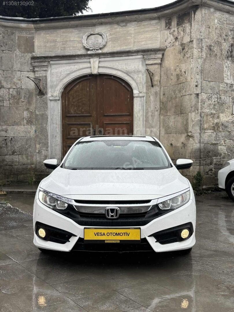 Galeriden Honda Civic 1.6i VTEC Eco Elegance 2018 Model İstanbul 84.000 km Beyaz 6
