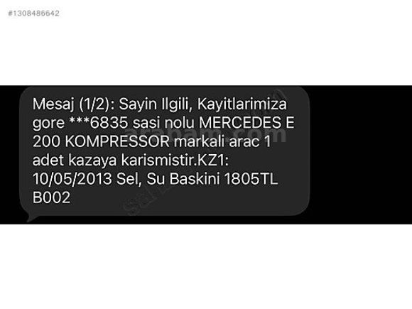 TR'DE TEK HATASIZ BOYASIZ DÜŞÜK KM MERSEDES E200