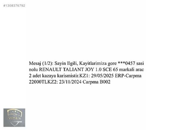 RENAULT TALİANT 1.0 SCE JOY