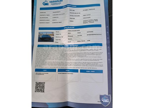 Sahibinden Ford Kuga 1.5 EcoBoost Trend X 2015 Model