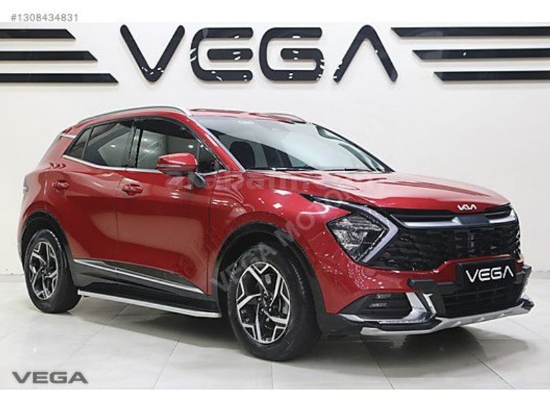 VEGA' 2024 SPORTAGE HİBRİT LIVE 18.000KM KIRMIZIRENK-HAYALET-LED