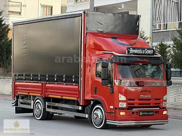 D.SONER OTO'DAN 2015 MODEL ISUZU NPR 10 LONG KAYAR PERDE KASALI