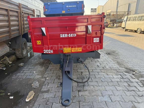 SERSED SIFIR 2,5 TONLUK DAMPERLİ BAHÇE REMORKU