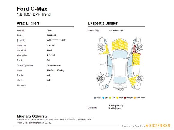 Ford C-Max 1.6 TDCI DPF Trend