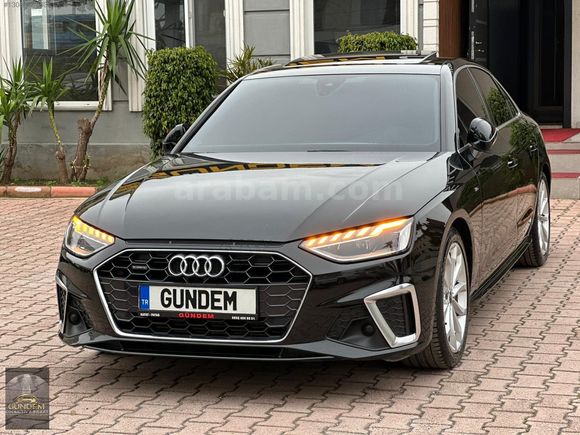 GÜNDEM'DEN DEĞİŞENSİZ AUDİ A4 45 TFSİ QUATTRO S LİNE SİYAH+TABA