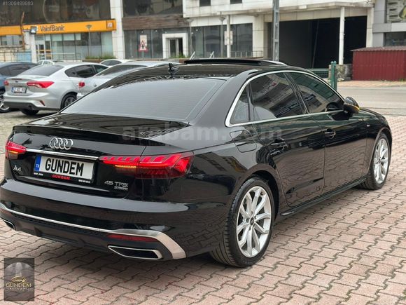 GÜNDEM'DEN DEĞİŞENSİZ AUDİ A4 45 TFSİ QUATTRO S LİNE SİYAH+TABA