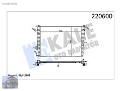 RENAULT FLUENCE 1.6 BENZİNLİ MOTOR RADYATÖR-KALE 0559011AB