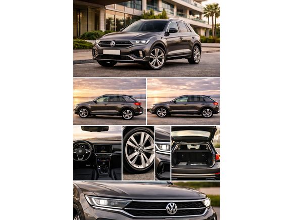 Sahibinden Volkswagen T-Roc 1.5 TSI R-Line 2025 Model  6.100 km Gri (Gümüş)