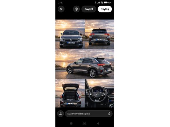 Sahibinden Volkswagen T-Roc 1.5 TSI R-Line 2025 Model  6.100 km Gri (Gümüş)