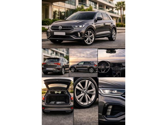 Sahibinden Volkswagen T-Roc 1.5 TSI R-Line 2025 Model  6.100 km Gri (Gümüş)