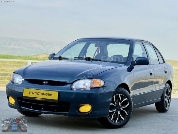 2000 HYUNDAİ ACCENT, 1.5i GLİ, OTOMATİK, KLİMA, ABS, AİRBAG, LPG