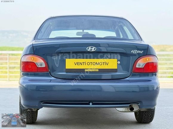 2000 HYUNDAİ ACCENT, 1.5i GLİ, OTOMATİK, KLİMA, ABS, AİRBAG, LPG