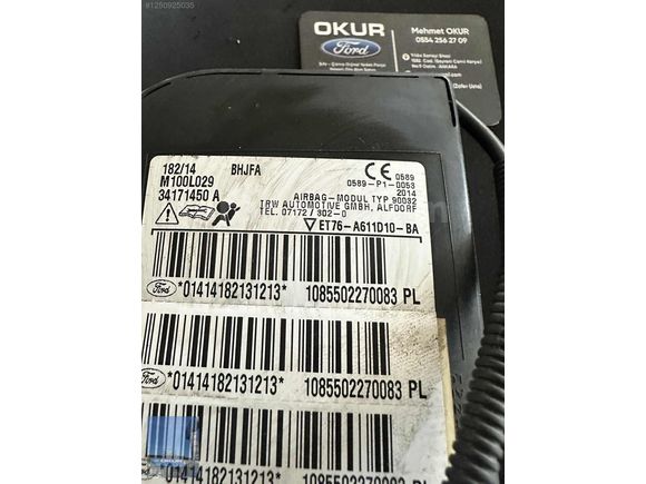 Et76-a611d10 Ford Courier Orijinal Koltuk Airbag