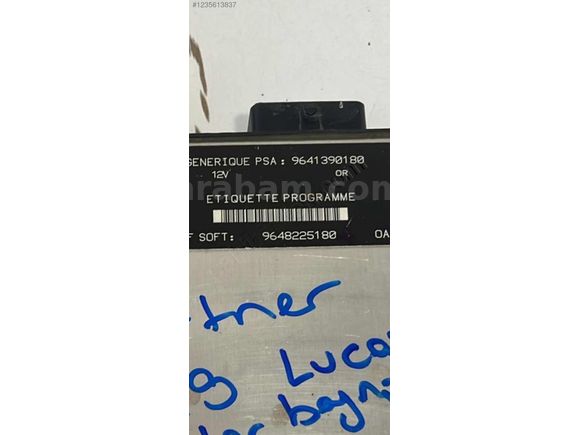 Partner Lucas 1.9 motor beyni 9648225180