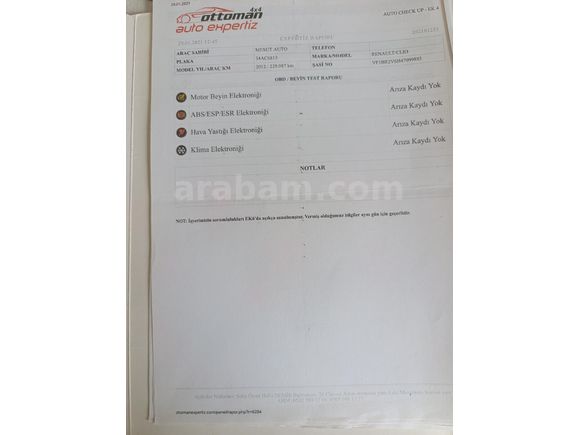 Sahibinden Renault Clio 1.5 dCi Extreme Edition 2012 Model