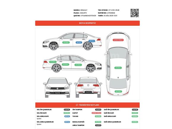 Sahibinden Renault Megane 1.6 Authentique 2004 Model
