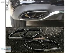 MERCEDES ÇİFT GÖRÜNÜM EGZOZ UCU SİYAH W205 W213 W177 W118