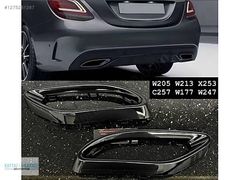 MERCEDES EGZOZ UCU SİYAH W205 W213 W177 W118 W253 W247(GET)