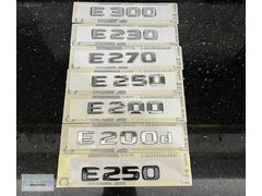 MERCEDES E180 E200 E220d E270 E250 BAGAJ YAZISI KROM SİYAH (GET)