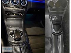 MERCEDES W205 GÖĞÜS KONSOL KAPLAMA KARBON SİYAH ( GET AÇILIR)