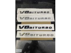 MERCEDES V8BİTURBO LOGOSU ÇAMURLUK ÇİFT KROM VE SİYAH (GET AÇLR)