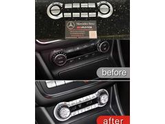 MERCEDES W117 CLA KLİMA TUŞ KAPLAMA KROM W156 W117 ( GET AÇLR)