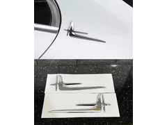 MERCEDES ARKA ÇAMURLUK KROM LOGO TRİM SET 2 PARÇA(GET AÇLR)