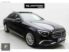 E-K MOTORS'DAN 2021 ÇIKIŞLI MERCEDES E200D CAM TAVAN SİYAH-FINDK