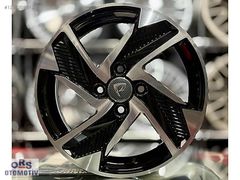 -ORS- 15 4x100 POWCAN RS BLACK POLISH JANT TAKIMI İTHAL !