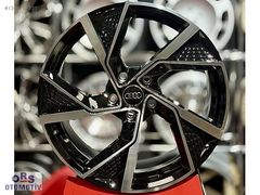 -ORS- 18 5x112 AUDI RS BLACK POLISH JANT TAKIMI VAG UYUMLU