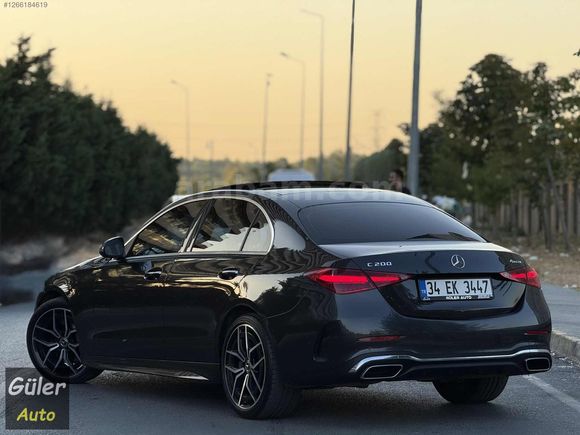 GÜLER AUTO'DAN 2022 MERCEDES-C200 AMG E,BAGAJ-TABA-19'JANT