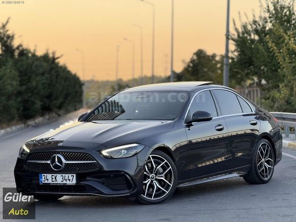 GÜLER AUTO'DAN 2022 MERCEDES-C200 AMG E,BAGAJ-TABA-19'JANT