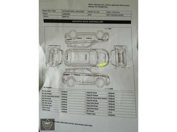 BOSS MOTORS 2024 BMW İX1 X LİNE CAM TAVAN DERİ KOLTUK 18.000 KM