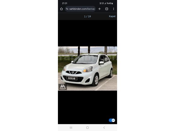 Sahibinden Nissan Micra 1.2 Street 2014 Model 