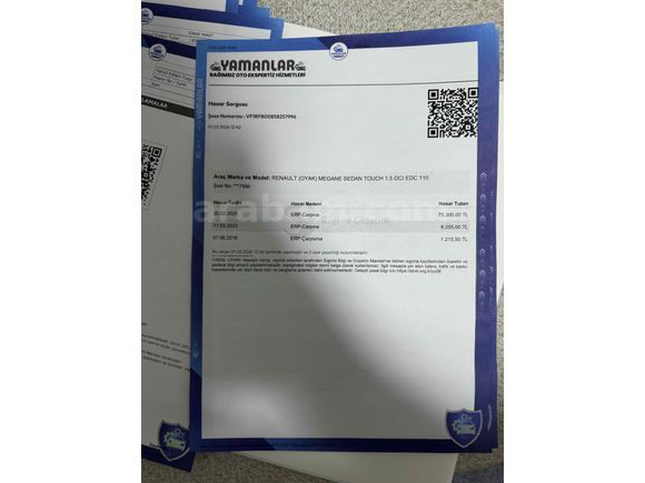 Sahibinden Renault Megane 1.5 dCi Touch Plus 2017 Model 