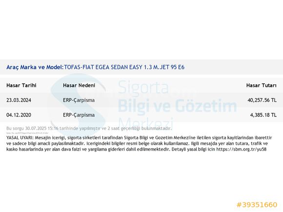 ENCAR'DAN 2019 EGEA 1.3MULTİJET EURO6 İLK ELDEN
