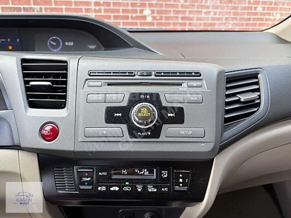 GALERİ MAVİ'DEN 2012 MODEL 1.6 İVTEC DEĞİŞENSİZ DÜŞÜK KM CİVİC